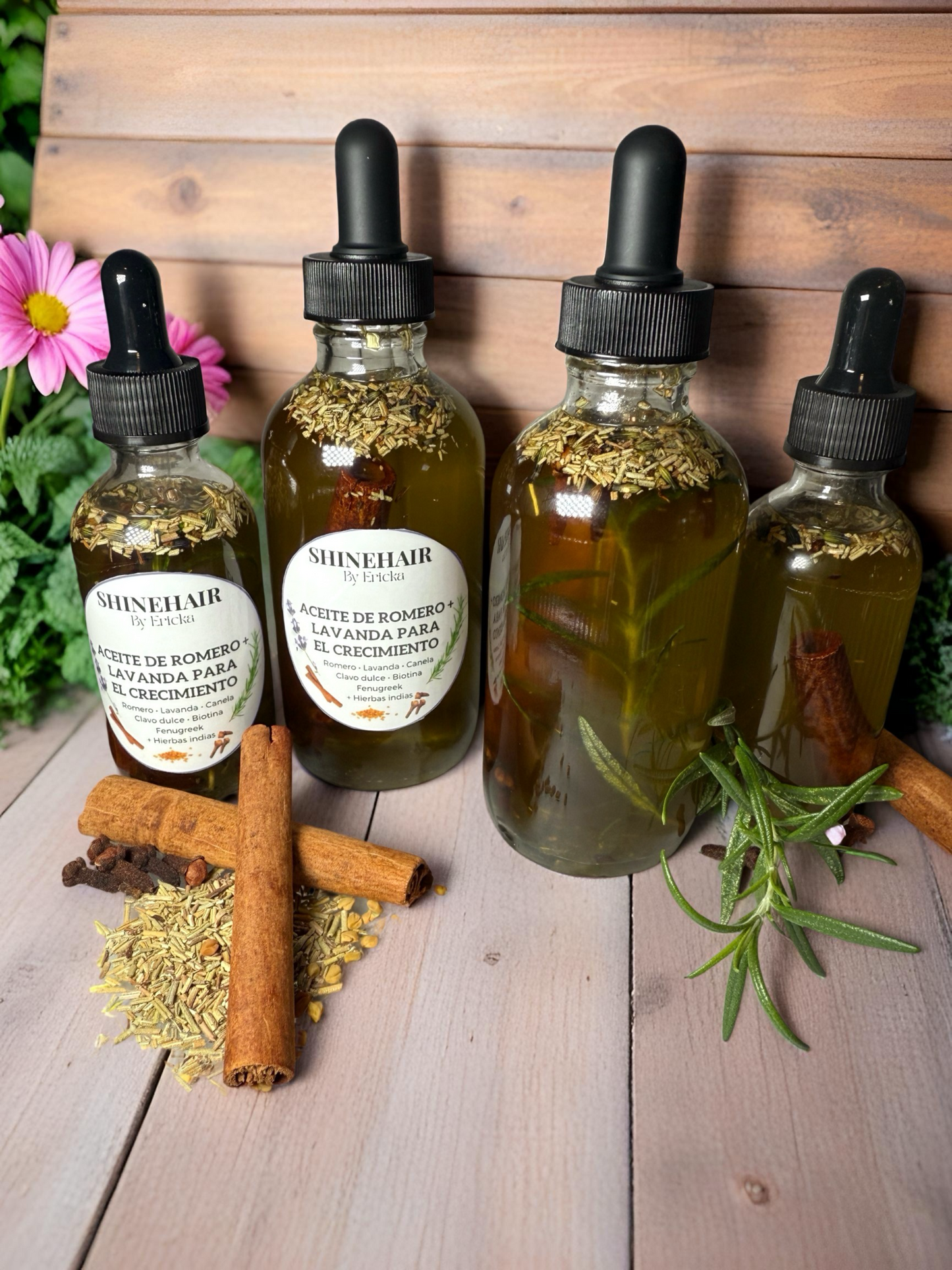 Aceite de romero y coco