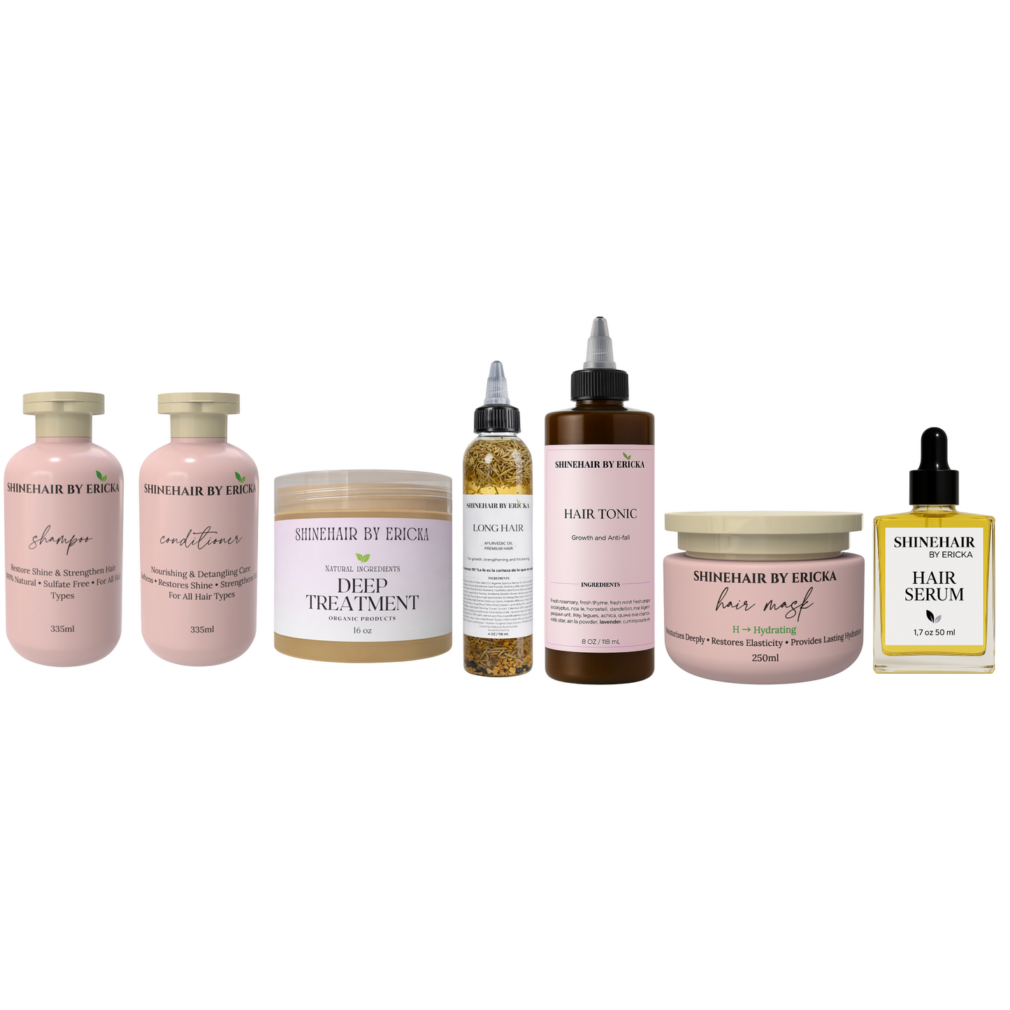 Kit de 7 pasos - tónico, pre poo y aceite grande