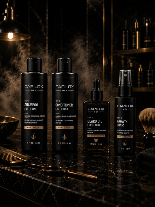 CAPILOX MEN - Kit Crecimiento y anti-caída - Cabello & Barba del Hombre