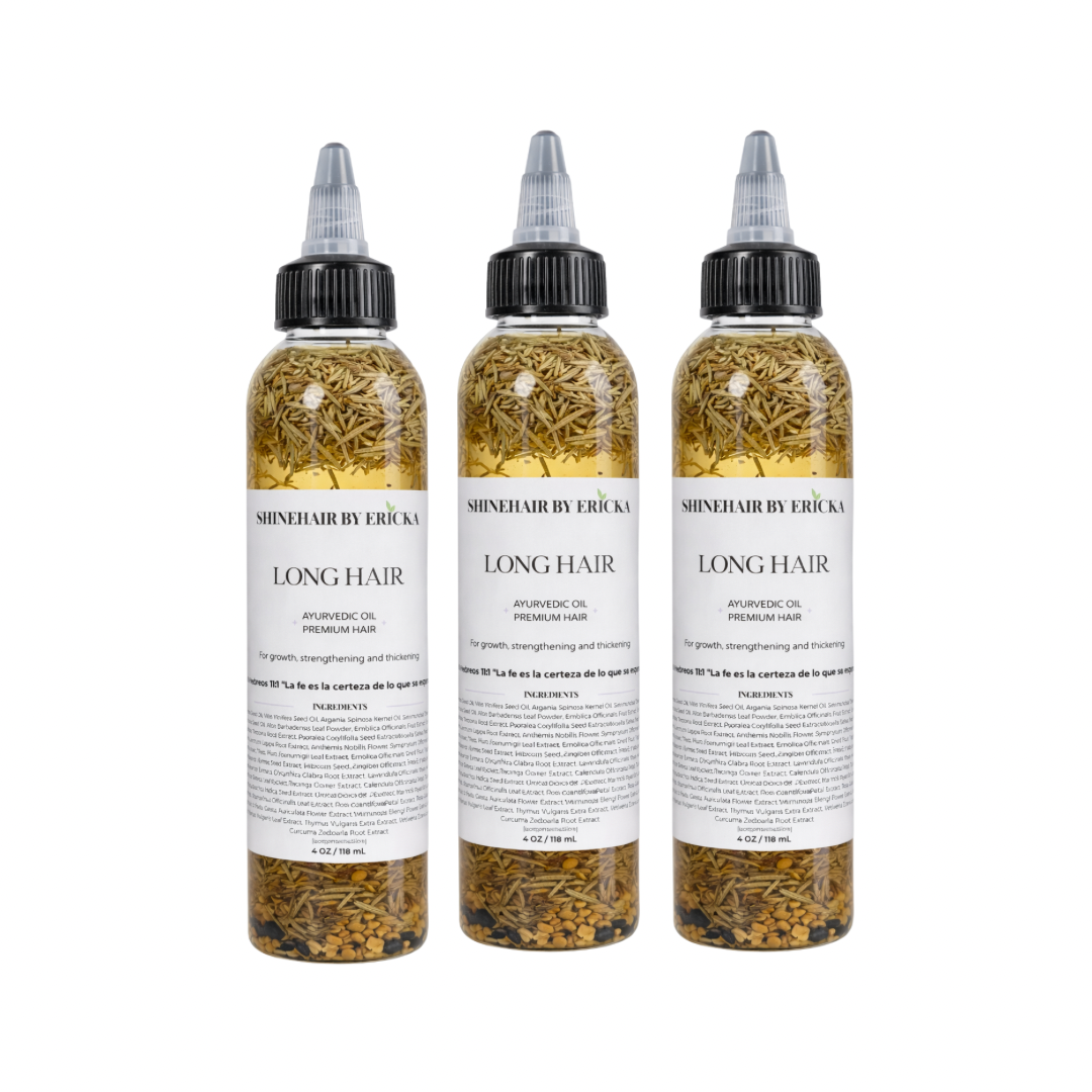 3 LONG HAIR - GROWTH & ANTI-HAIR LOSS OIL - WITH HERBS INSIDE