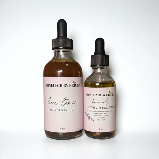 Hair growth and anti-hair loss set (tonic &amp; hair oil)